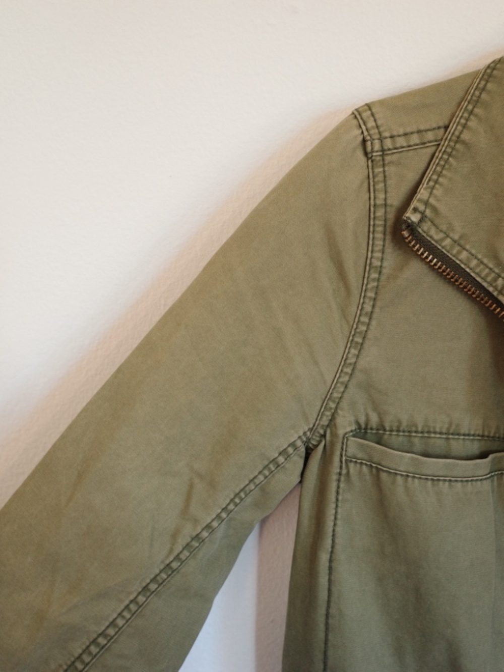 Madewell Olive Military Jacket - Picture 4 of 5